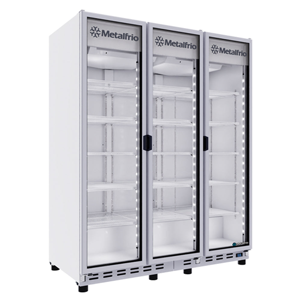 Metalfrio VN-135 Refrigerador Cervecero 3 Puertas De Cristal