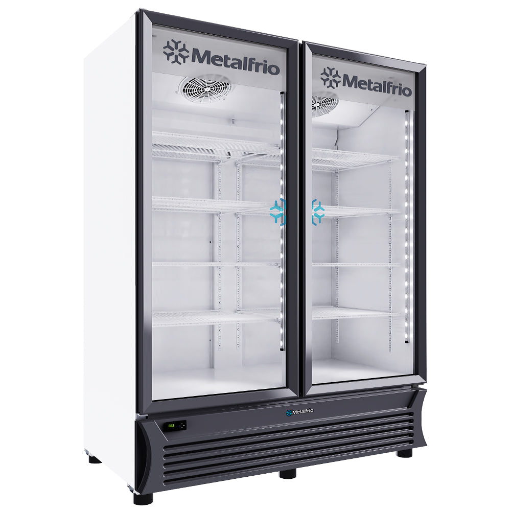 Metalfrio RB-800 Refrigerador 2 Puertas De Cristal