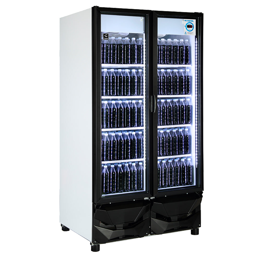 Criotec CFX-37 2P Refrigerador Doble Puerta De Cristal