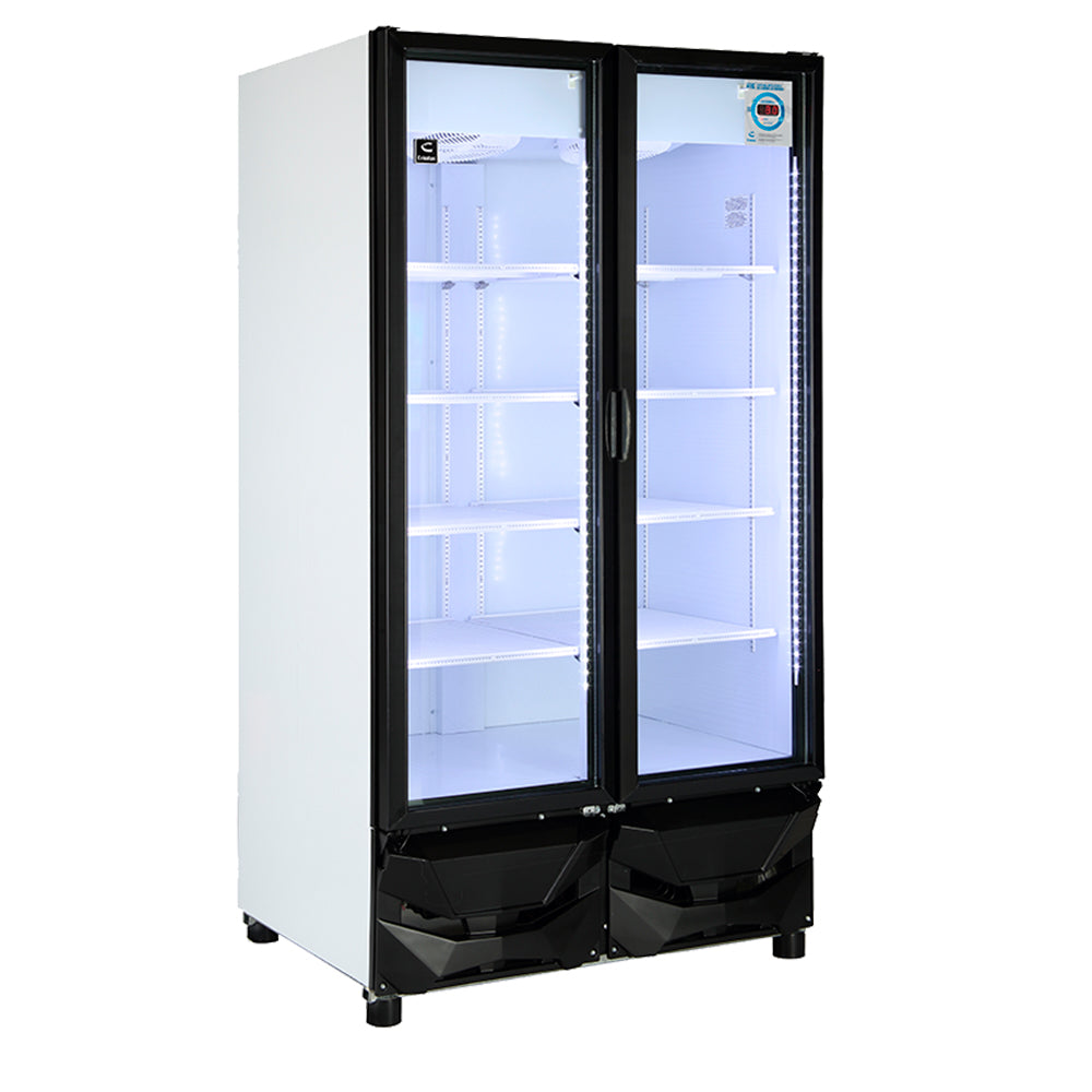 Criotec CFX-37 2P Refrigerador Doble Puerta De Cristal