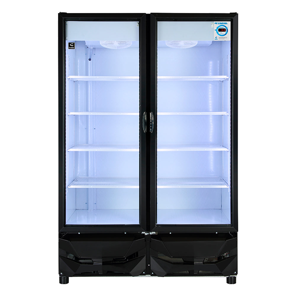 Criotec CFX-42 2P Refrigerador Doble Puerta De Cristal