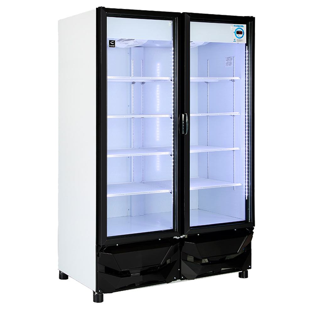 Criotec CFX-42 2P Refrigerador Doble Puerta De Cristal